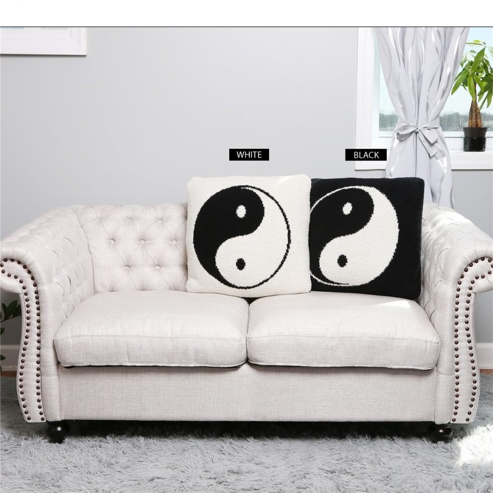 P/S Yin Yang Print Cushion Cover! Luxury Soft Couch Pillow Cover·Soft·ComfyLuxe
